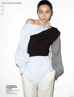刘雯携手胡歌、张震共同演绎VogueChina12月刊时装大片_3