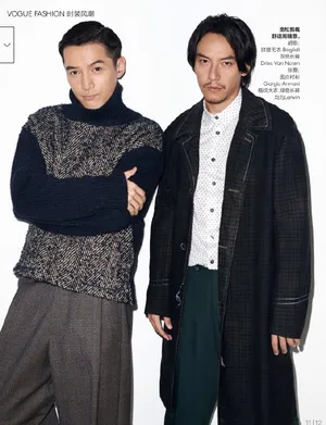 刘雯携手胡歌、张震共同演绎VogueChina12月刊时装大片_4