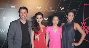 Angelababy红裙亮相酥胸隐现盼黄晓明得奖_5