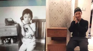 六一节周杰伦黄晓明童年照曝光帅气可爱_11