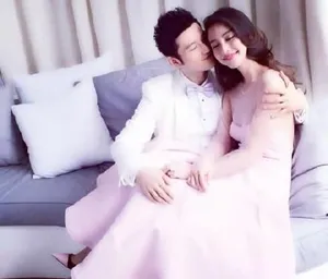 Angelababy黄晓明婚纱照拍摄花絮图片曝光恩爱有加羡煞旁人_3