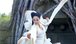 董璇神雕剧照白衣飘飘气质脱俗_3