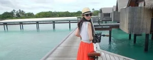 董璇赶赴刘芸郑钧婚礼自晒海岛生活_4