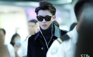2014年12月EXO韩国仁川飞赴香港机场写真黄子韬图片_7