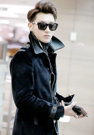 2014年12月EXO韩国仁川飞赴香港机场写真黄子韬图片_13