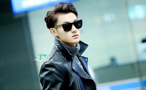 2014年12月EXO深圳飞往韩国机场时尚写真黄子韬图片写真_6