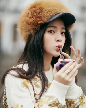 欧阳娜娜冬日温暖街拍写真图片_4