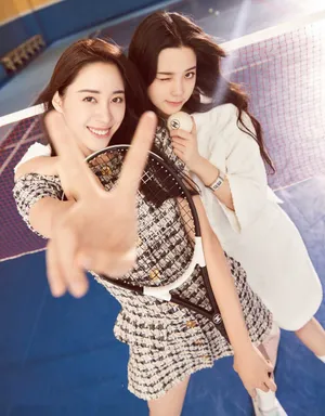 欧阳娜娜两姐妹时尚封面写真大片高清图片_4