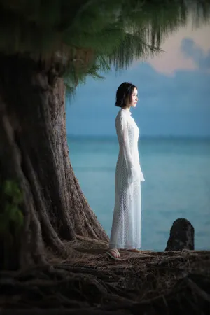 舒畅海边清凉性感写真图片