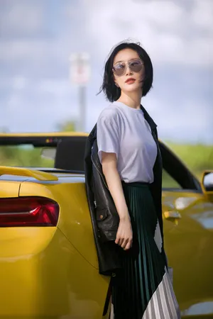 舒畅秋冬最新时尚街拍写真图片_1