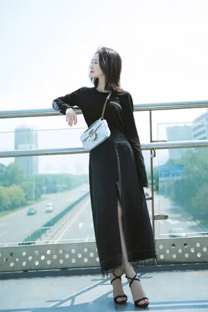 舒畅清爽美丽初秋街拍高清图片_3