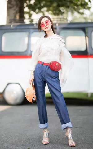 舒畅夏日甜心街拍写真图片：清新养眼_5