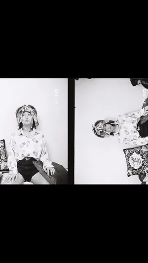 张子枫黑白俏皮风格写真图片_2