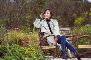 王珞丹妩媚红唇气质写真图片_6