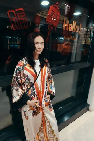 姚晨米兰时装周机场图片_1