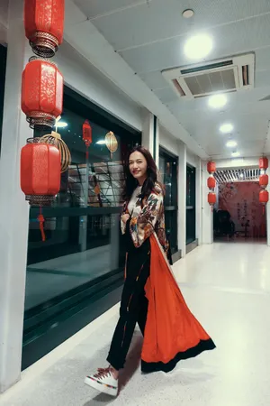 姚晨米兰时装周机场图片_4