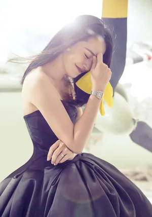 姚晨亲子照写真大眼长腿笑脸萌写真_2