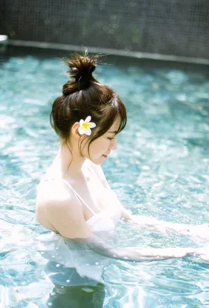 沈梦辰泳装戏水性感写真图片_2