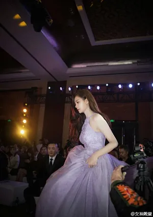 女星沈梦辰梦幻公主裙性感迷人摄影图片_7