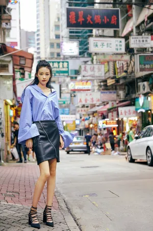 孙怡休闲时尚个性街拍图片_4