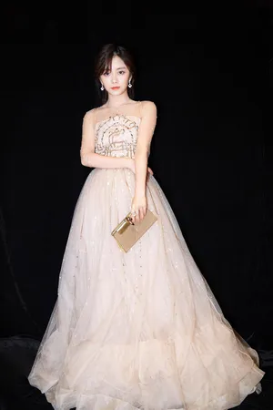 谭松韵性感露背礼服写真图片_3