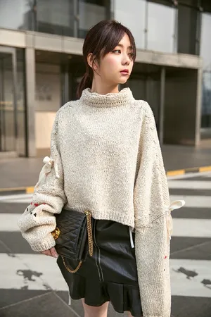 谭松韵时尚甜美可爱街拍图片_6