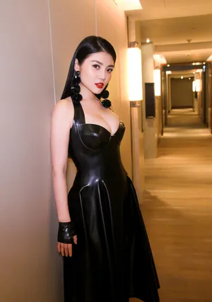 徐冬冬塑胶长裙性感诱人写真图片_4