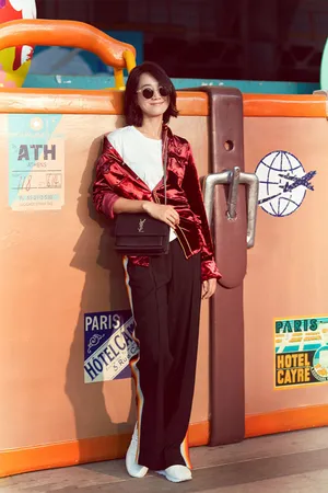 美女朱丹秋日慵懒气质时尚街拍图片_6