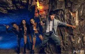 陈赫伊一《男人装》大片山洞大尺度性感厮杀图片_8
