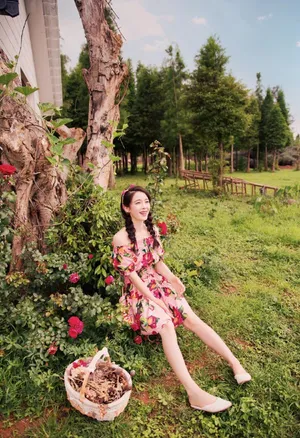 赵韩樱子唯美田园风甜美性感写真图片_7