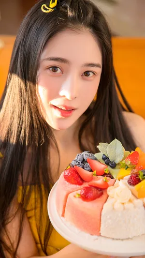 赵韩樱子图片：清爽迷人很少女