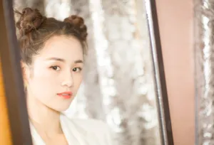 安悦溪可爱俏皮哪吒头活动照图片_3