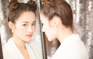 安悦溪可爱俏皮哪吒头活动照图片_5