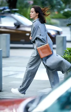 气质女星王智休闲风时尚街拍图片_5