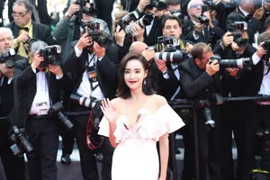 王智戛纳电影节天鹅礼服靓丽迷人写真_8