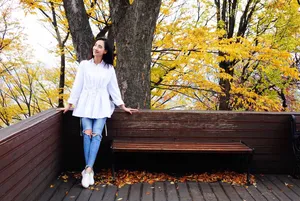 王智公园长椅唯美清新写真_4