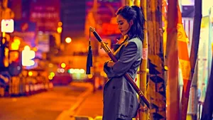 王智-行走都市的女侠香港写真大片_2