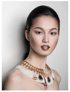 中国超模谢欣美妆写真高清图片_11