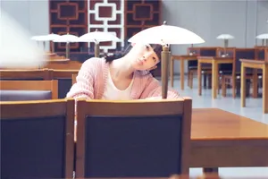 陈瑶粉色毛衣清新亮眼写真清纯可爱_2