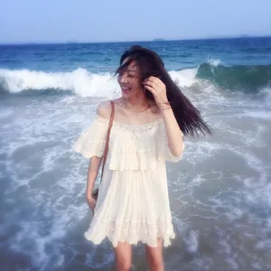 黄梦莹海边唯美梦幻图片_2