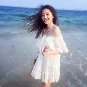 黄梦莹海边唯美梦幻图片_3