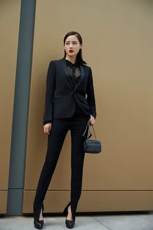 辛芷蕾性感西服衬衫写真图片_4