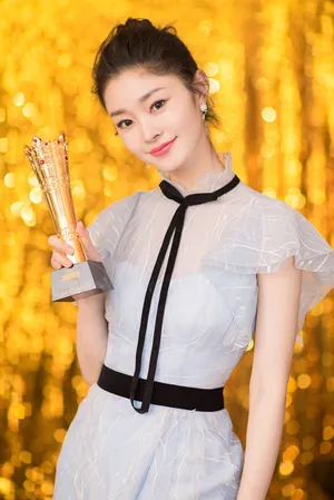 宋轶蓝色纱裙清爽典雅活动写真图片