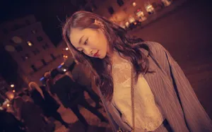 宋轶夜色迷人街拍图片