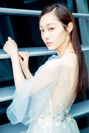 宋轶薄纱深V透视裙性感写真图片_4