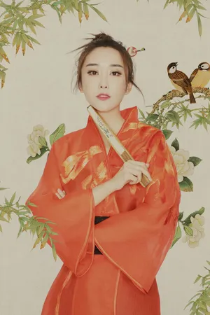杜若溪唯美插画图片