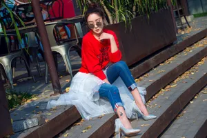 杜若溪国际时装周活动造型图片_7
