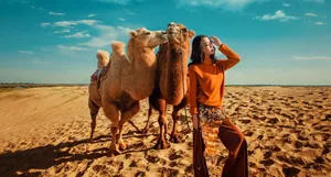 杜若溪沙漠性感魅力艺术写真大片_2