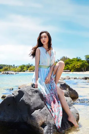 杜若溪毛里求斯海边写真高清图片_4