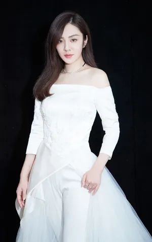 王晓晨唯美优雅白裙活动照图片_2